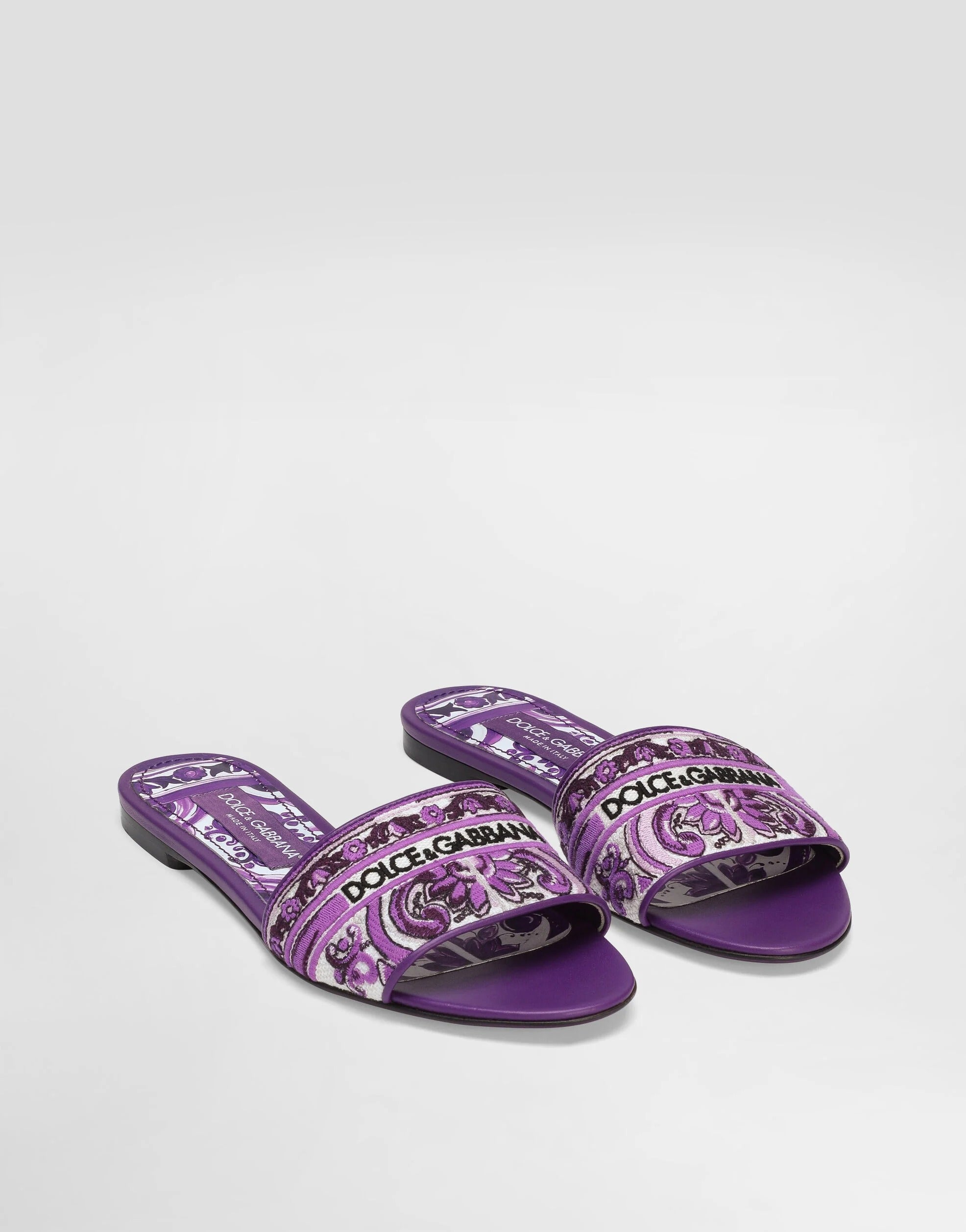 EMBROIDERED SLIDES-DOLCE & GABBANA-Verso