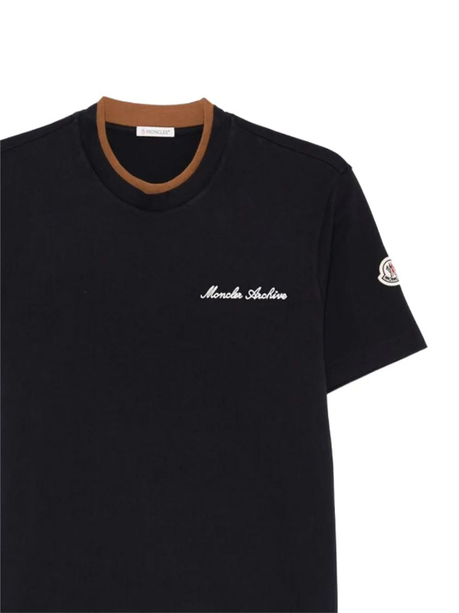 Embroidered t-shirt-MONCLER-Verso