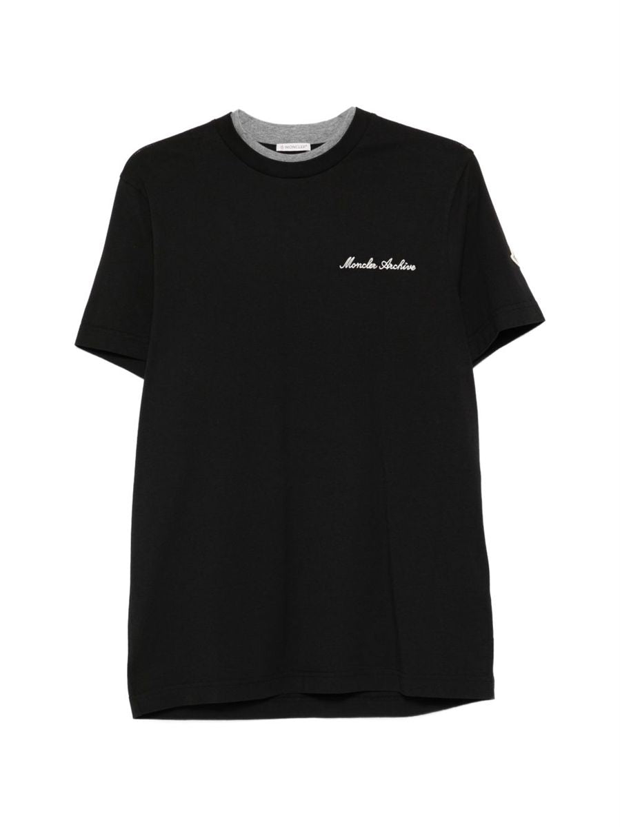 Embroidered t-shirt-MONCLER-Verso