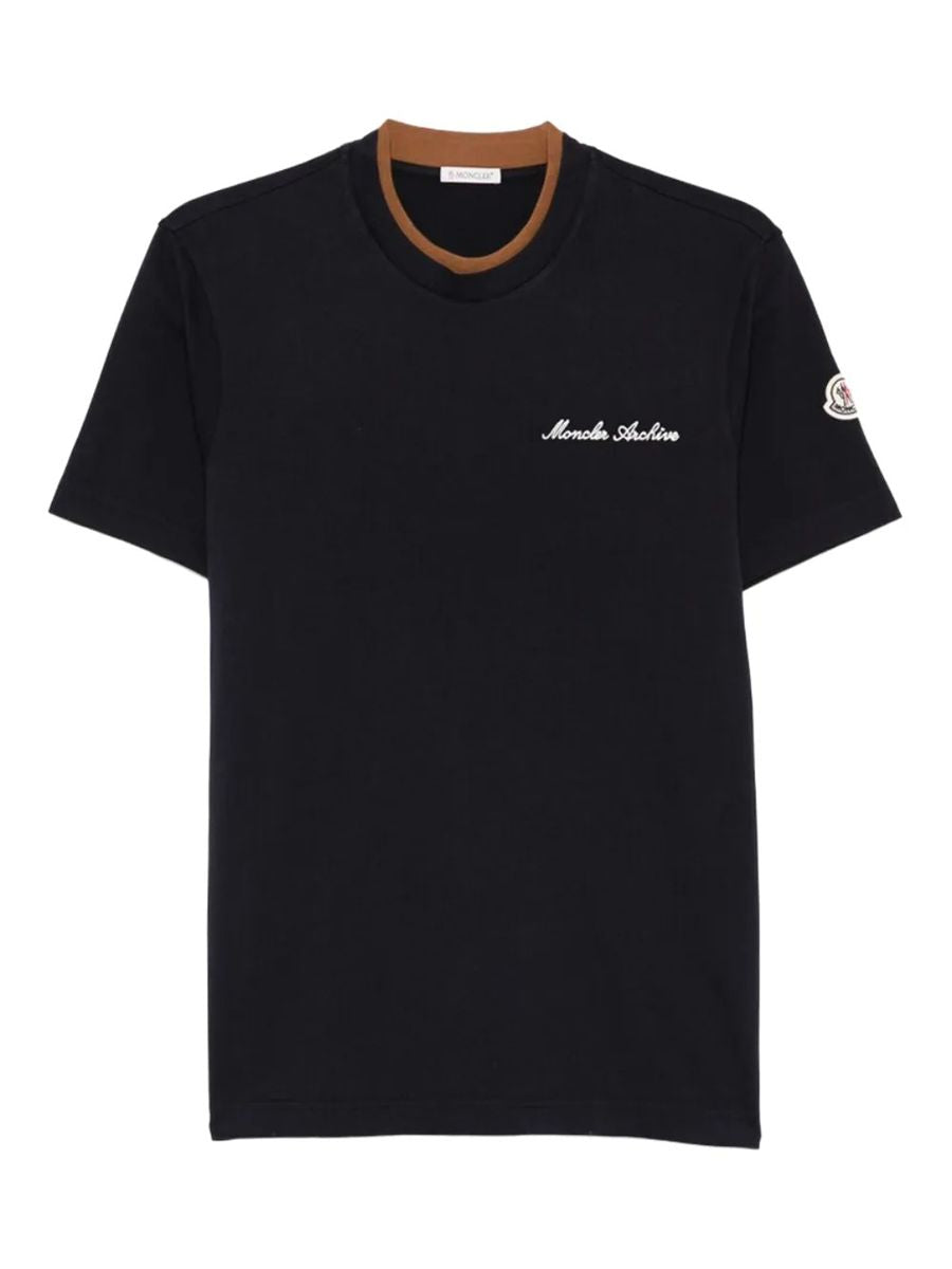 Embroidered t-shirt-MONCLER-Verso