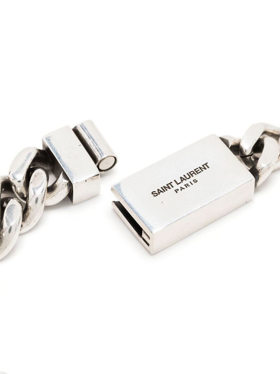 ENGRAVED-LOGO CHAIN-LINK BRACELET-SAINT LAURENT-Verso