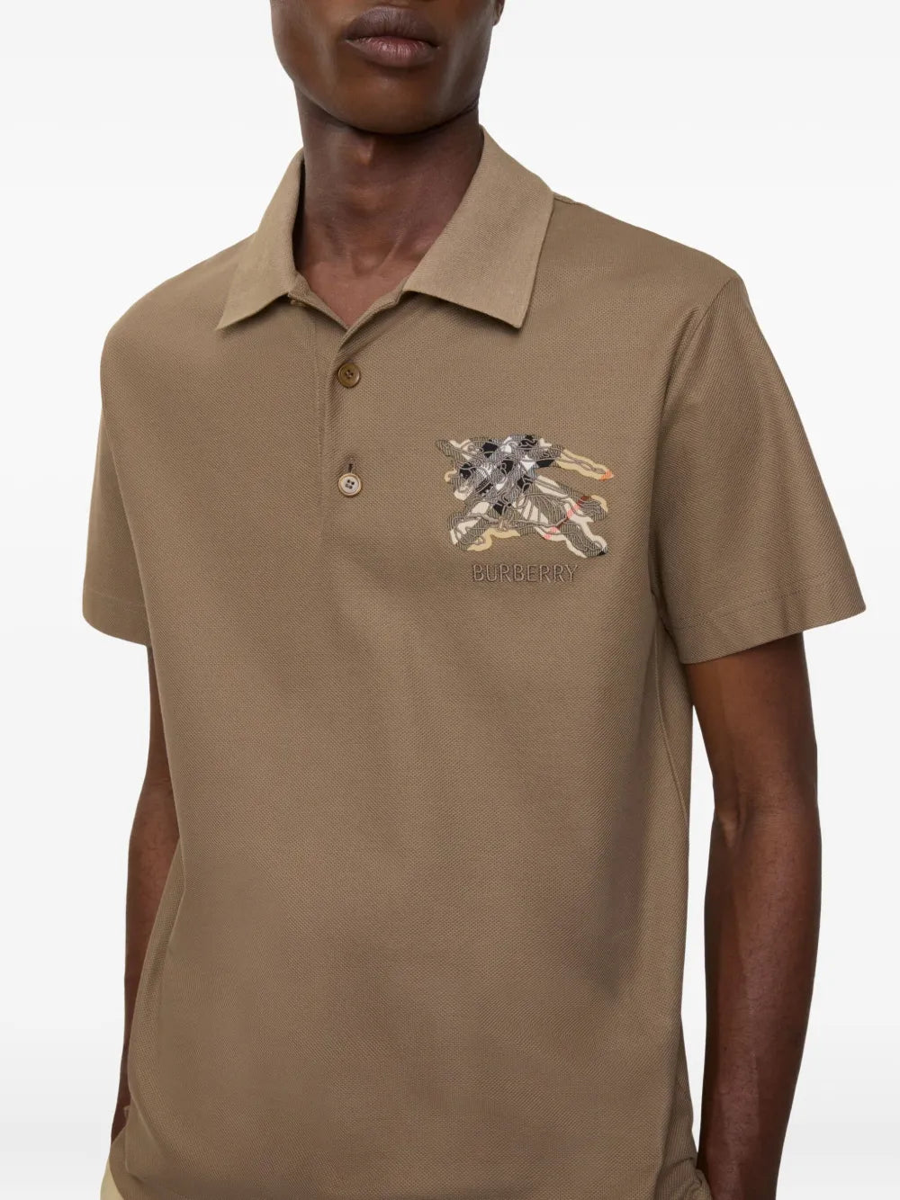 Equestrian knight-check polo shirt-BURBERRY-Verso