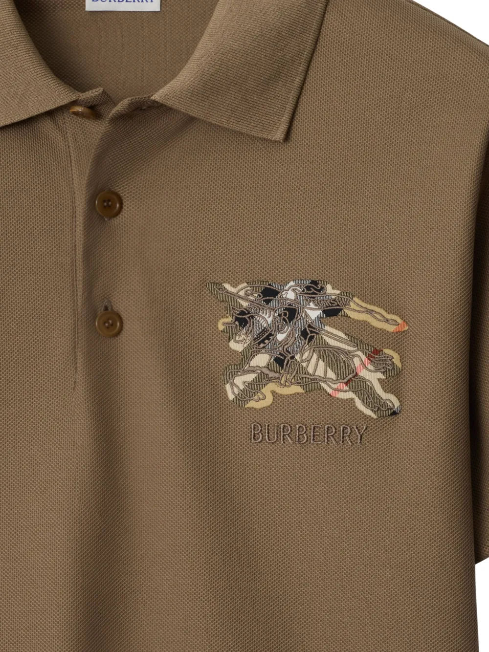 Equestrian knight-check polo shirt-BURBERRY-Verso