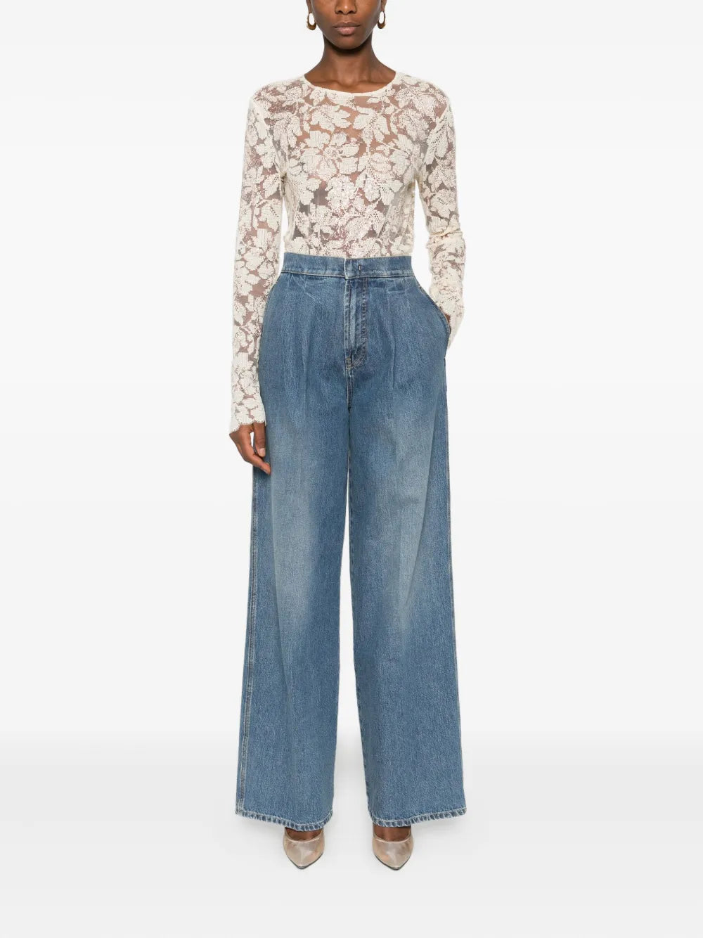 T-shirts and polos white-ERMANNO SCERVINO-Verso