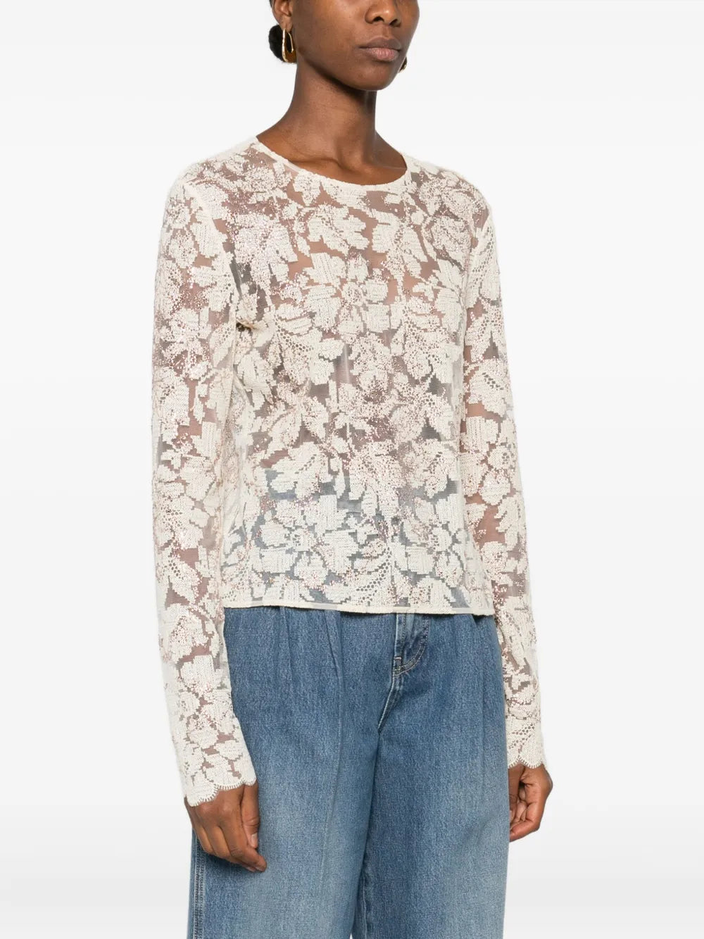 T-shirts and polos white-ERMANNO SCERVINO-Verso