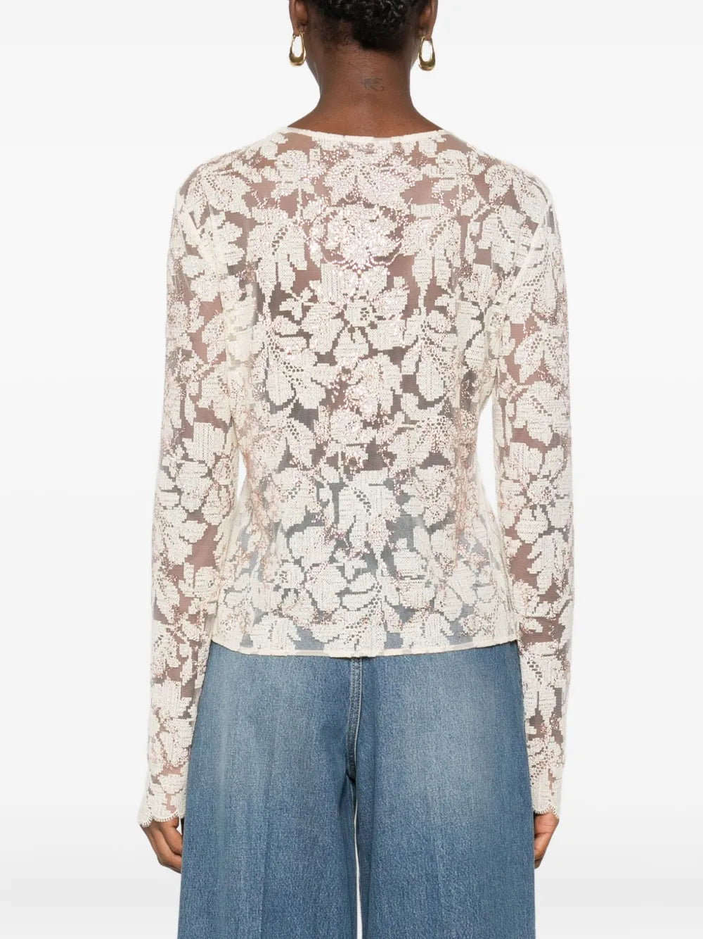 T-shirts and polos white-ERMANNO SCERVINO-Verso