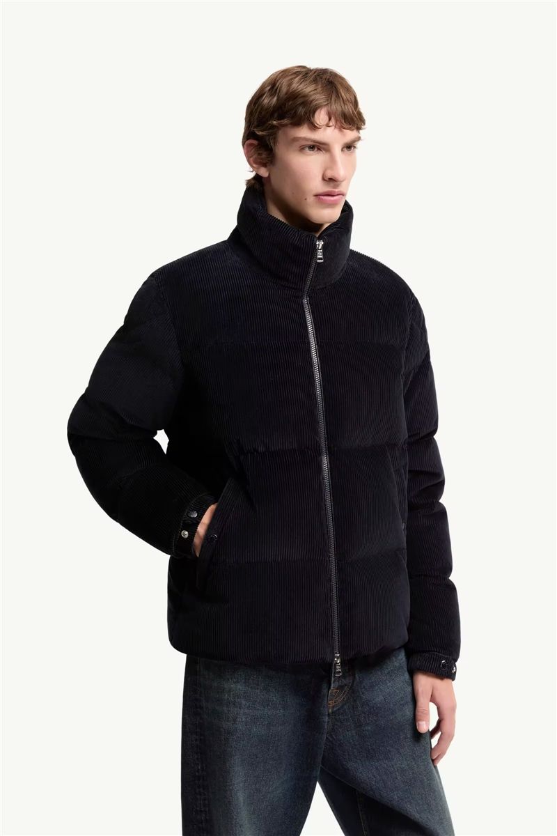Esparron corduroy short down jacket-MONCLER-Verso