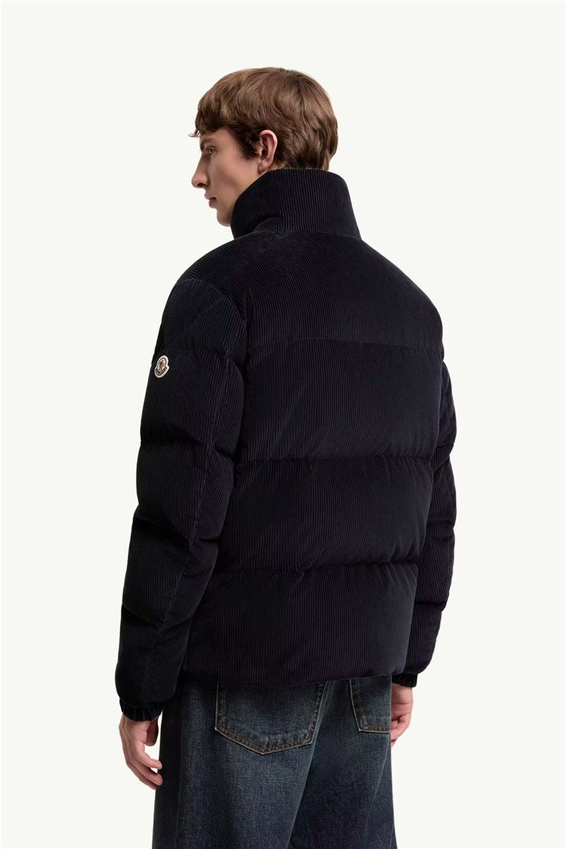 Esparron corduroy short down jacket-MONCLER-Verso