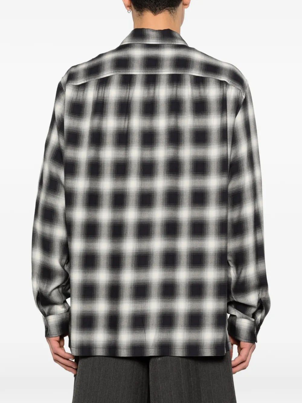 Every Check-Pattern Button-Down Cotton Shirt-OUR LEGACY-Verso