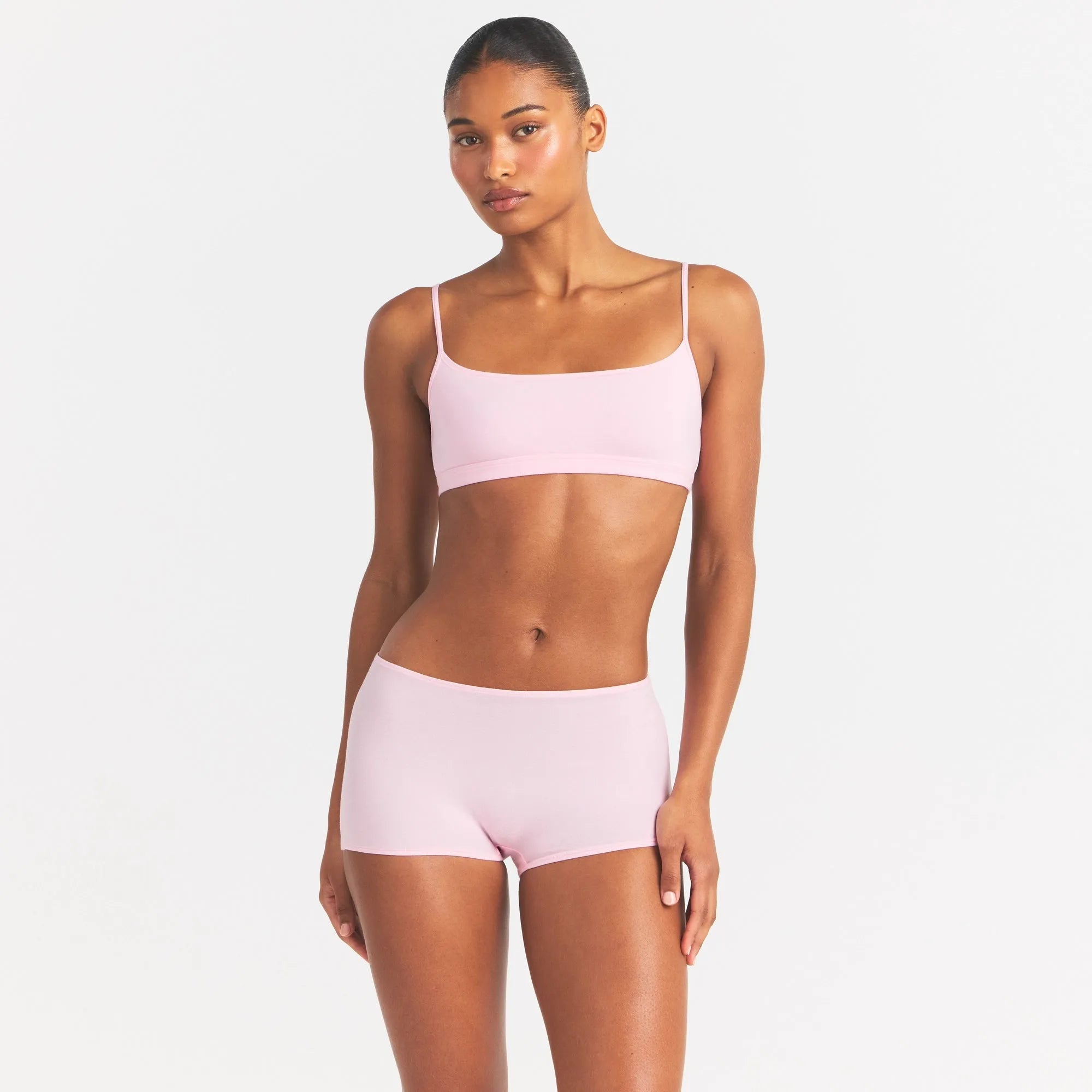 Everyday Cotton Scoop Bralette-SKIMS-Verso