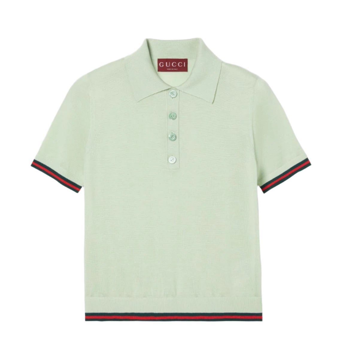 EXTRA FINE CASHMERE SILK POLO TOP - GUCCI - Verso