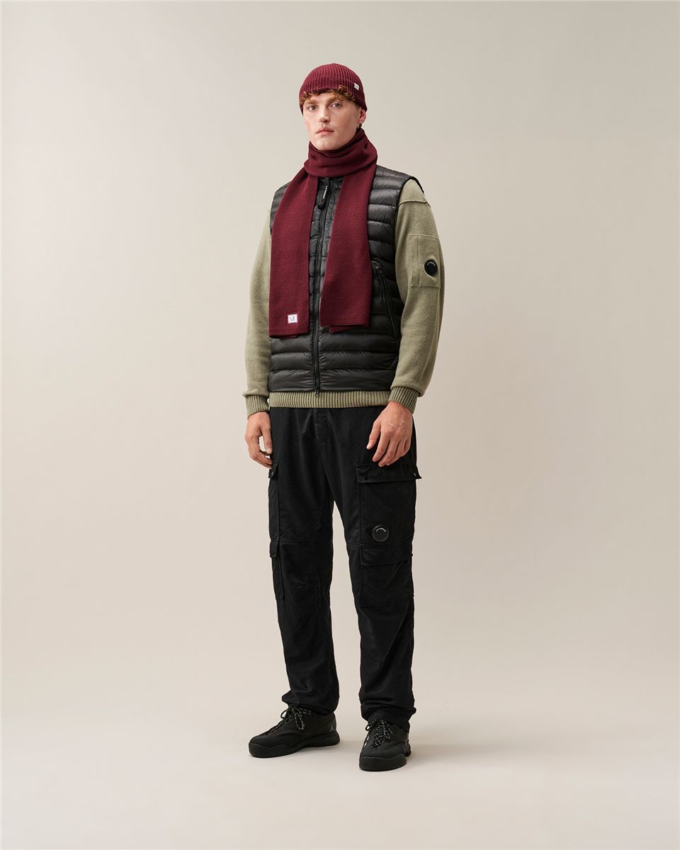 Extrafine merino wool scarf-C.P. COMPANY-Verso