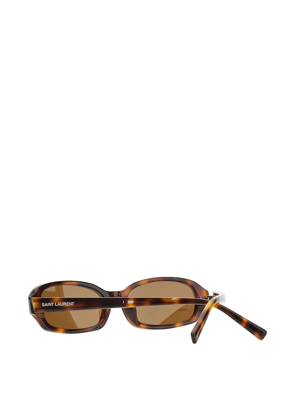 Eyewear erin tortoiseshell-effect rectangle-frame sunglasses-SAINT LAURENT-Verso