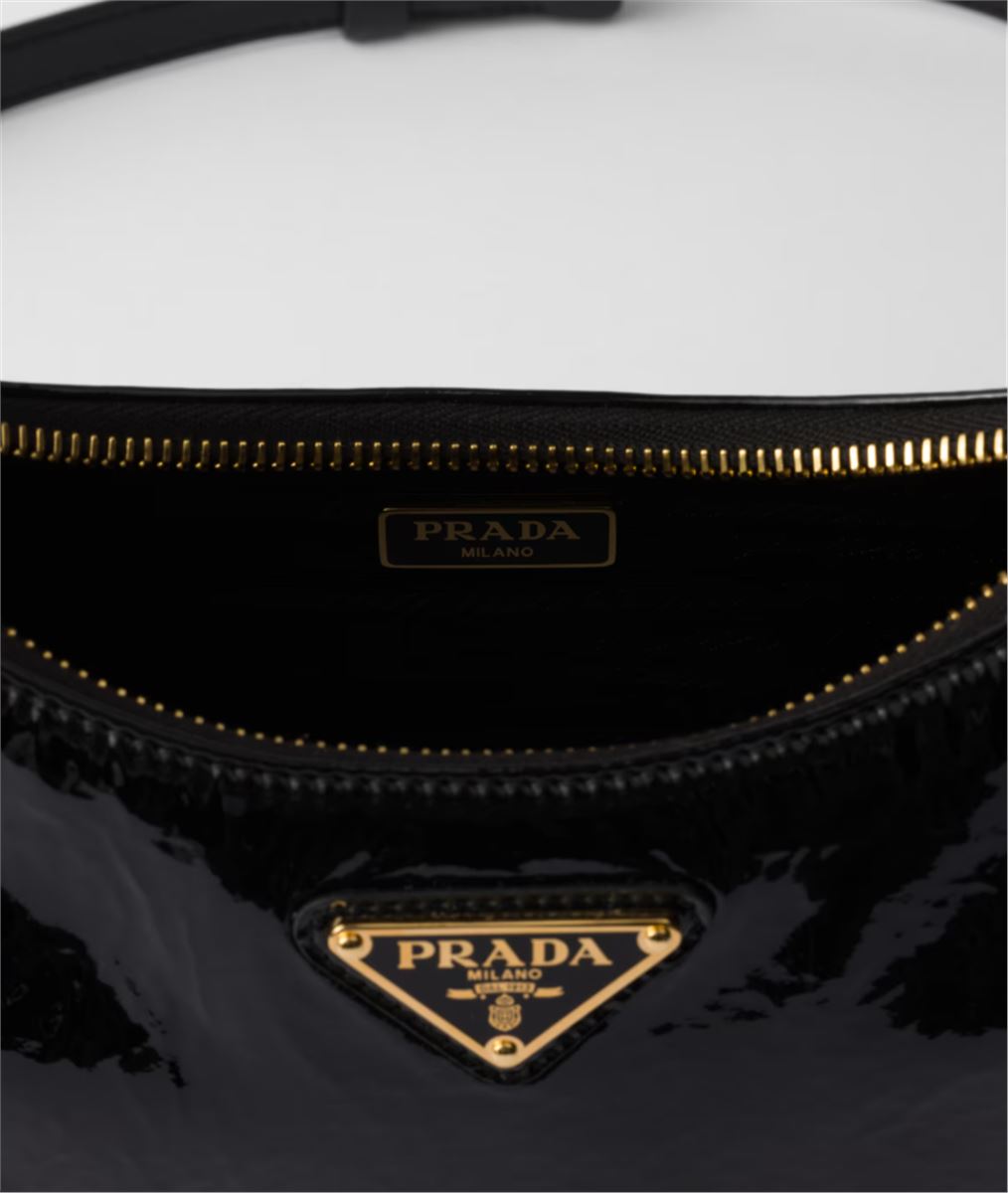 RE-EDITION NAPLAK PATENT LEATHER MINI-BAG -  PRADA -  Verso