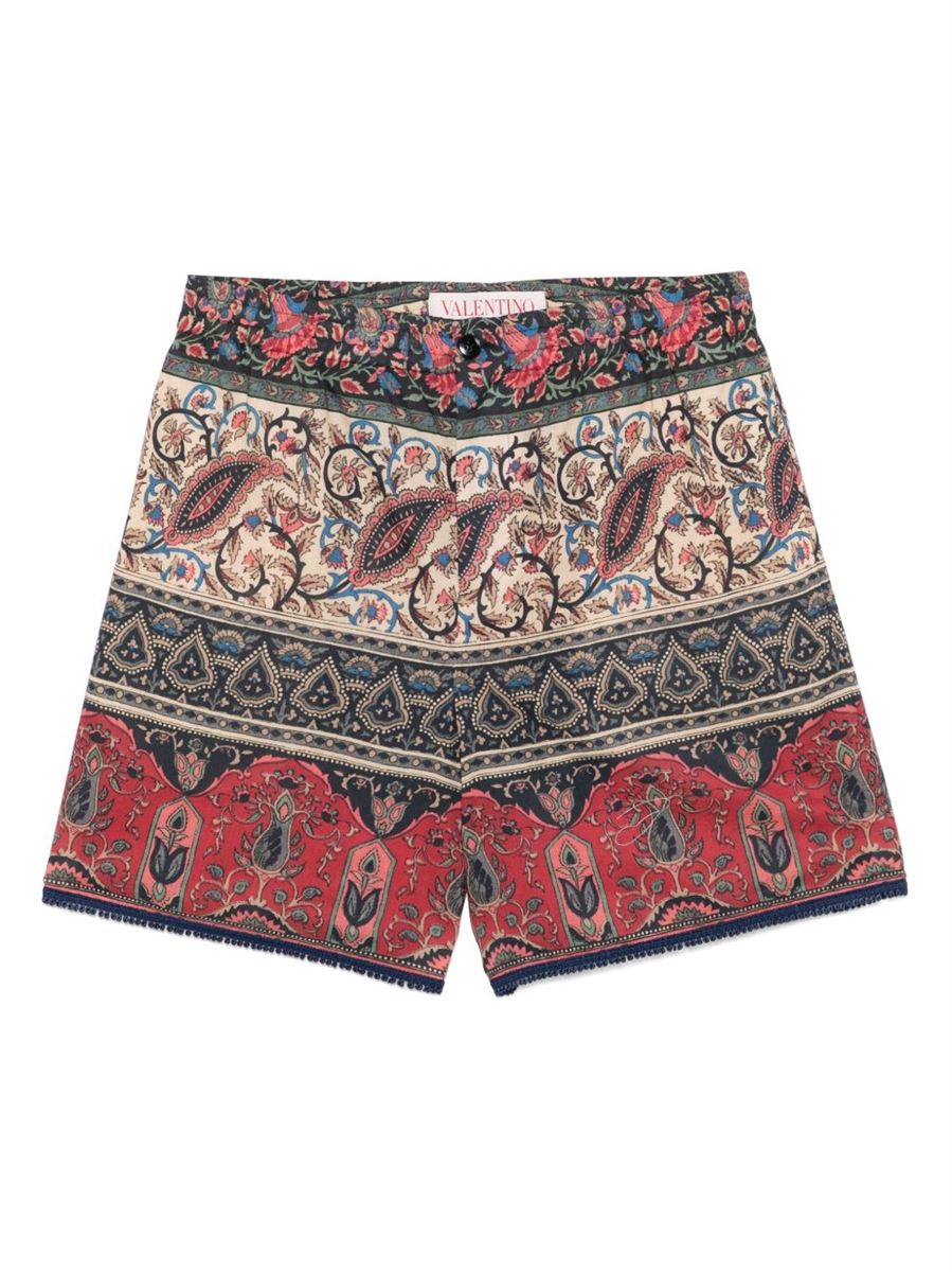 PAISLEY-PRINT SHORTS