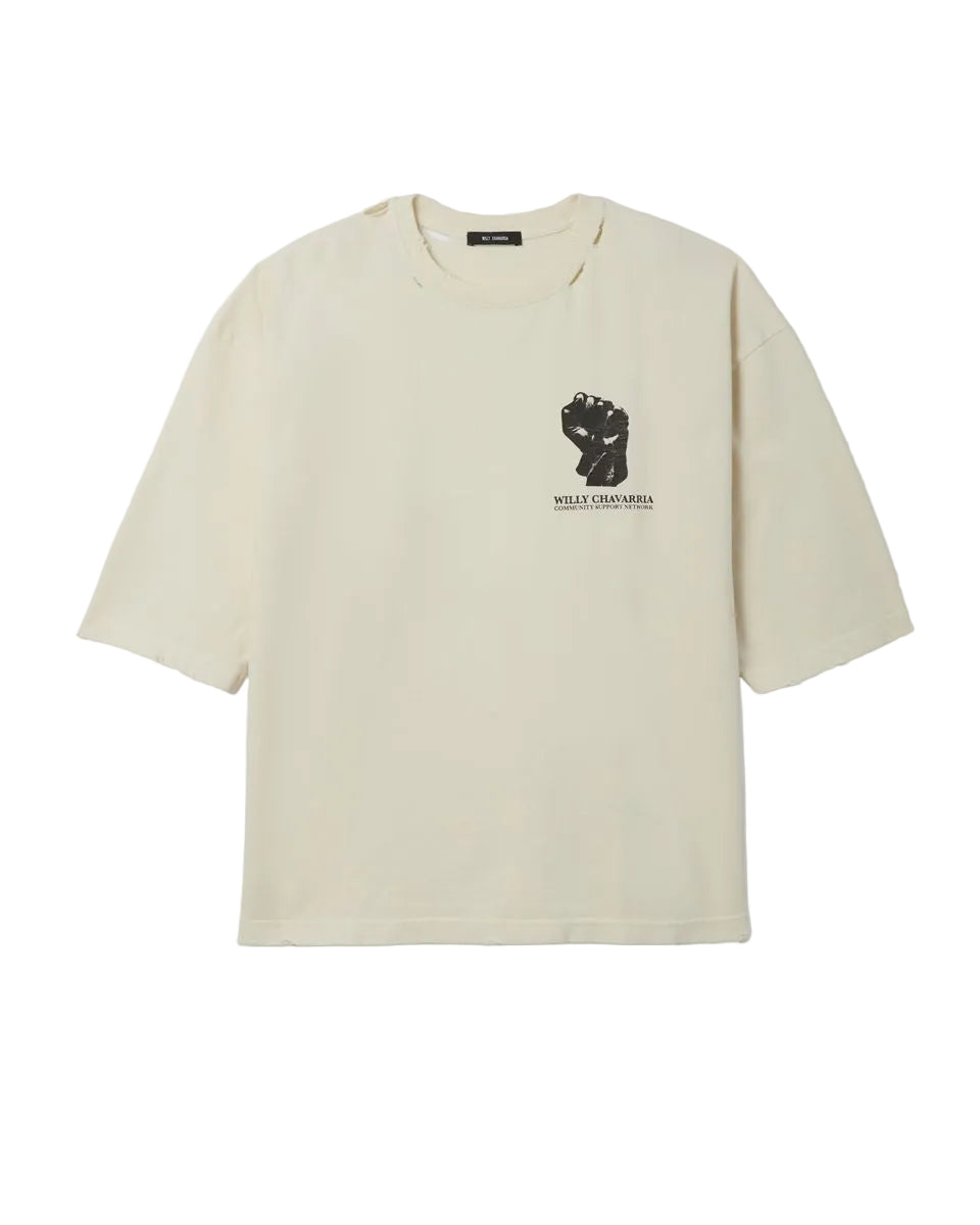 Resist,persist,exist buffalo tee-WILLY CHAVARRIA-310269-XS-Verso