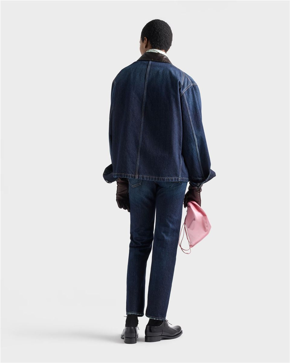 Five-pocket denim jeans-PRADA-Verso