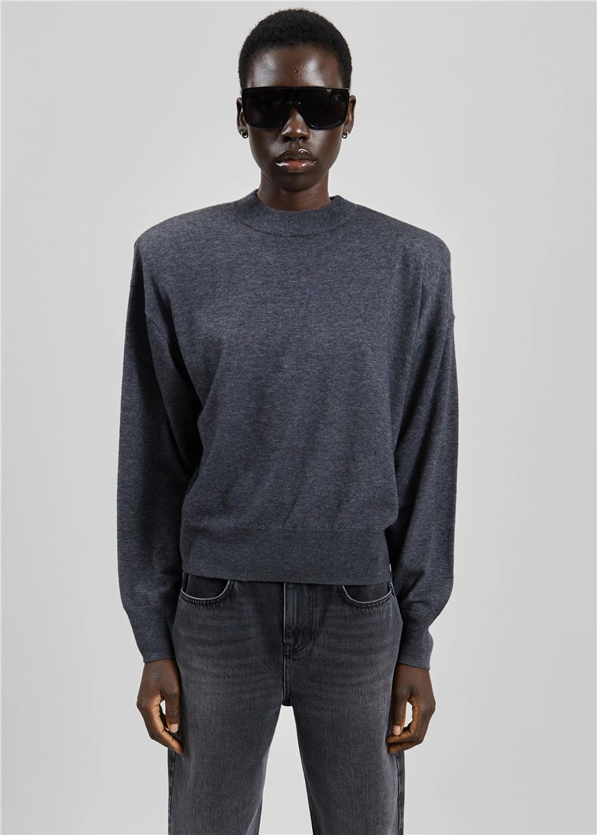 Rue padded high neck sweater-THE FRANKIE SHOP-Verso