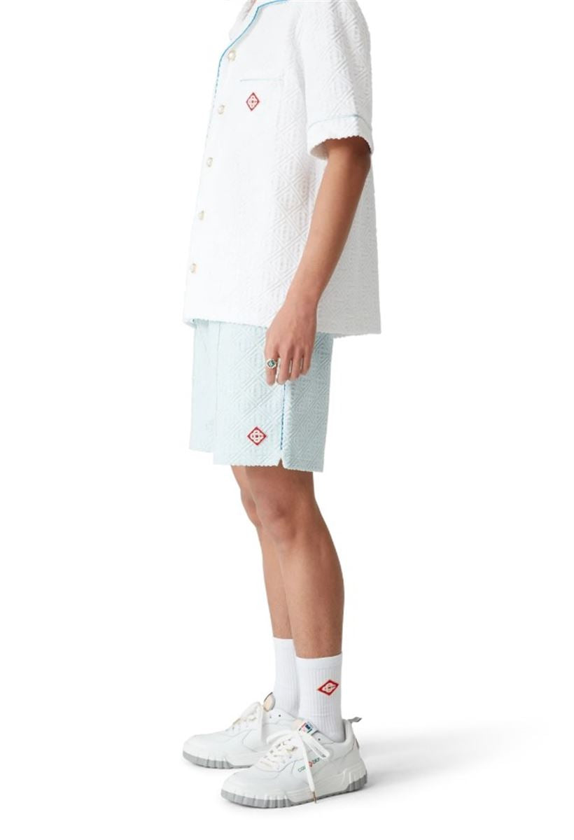 MONOGRAM TOWELLING SHORTS -  CASABLANCA -  Verso