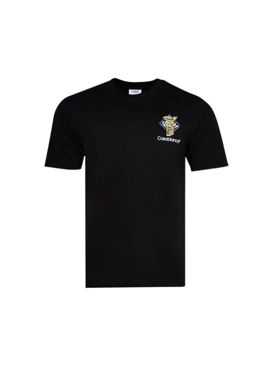 DIAMOND COLUMN PRINTED TEE BLACK -  CASABLANCA -  Verso