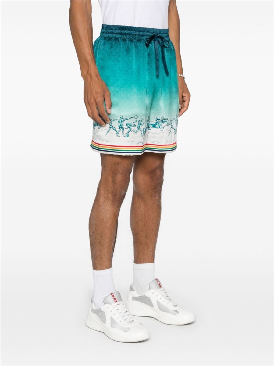 SATIN SILK SHORTS CASABLANCA
