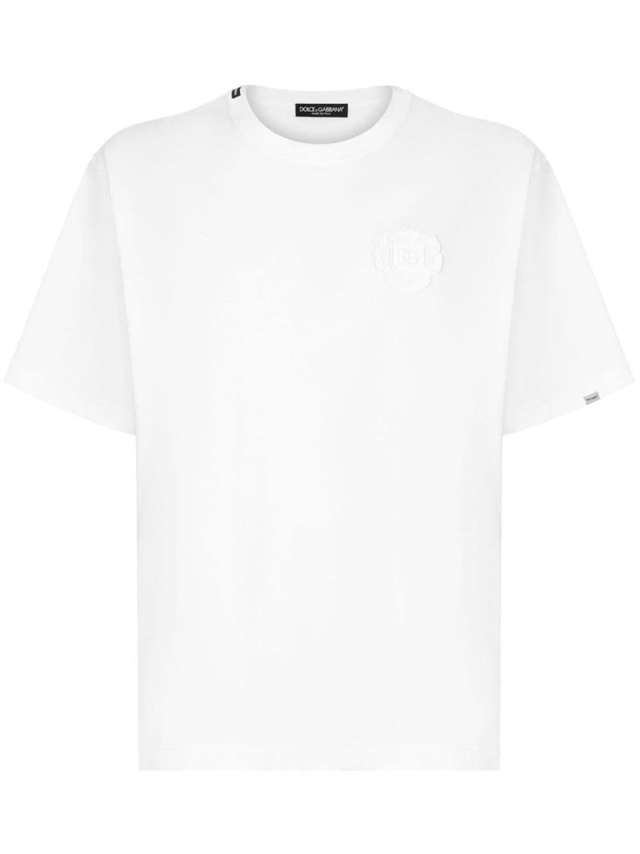 EMBROIDERED LOGO T-SHIRT DOLCE & GABBANA