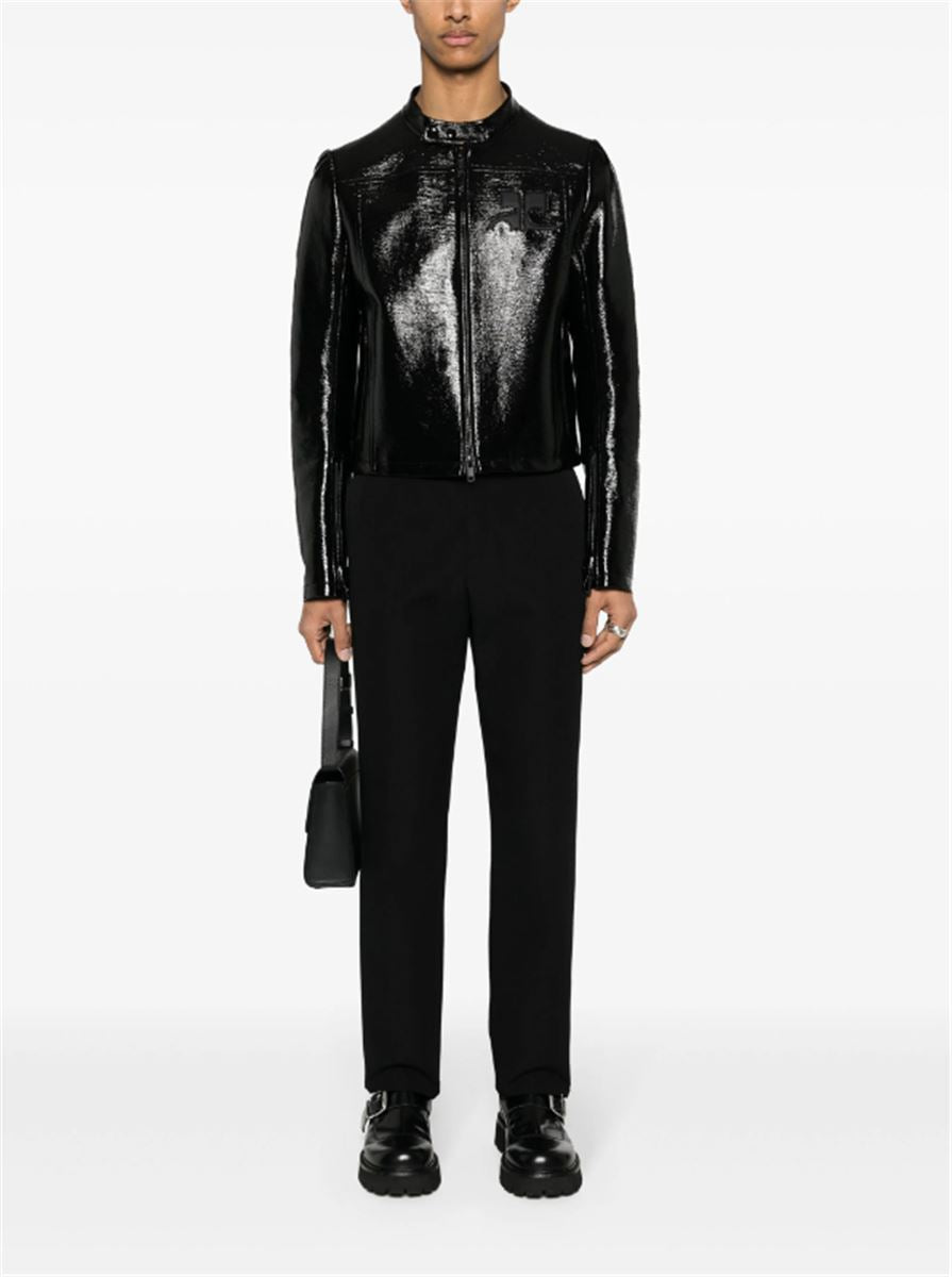 LOGO-APPLIQUÉ HIGH-SHINE JACKET COURREGES