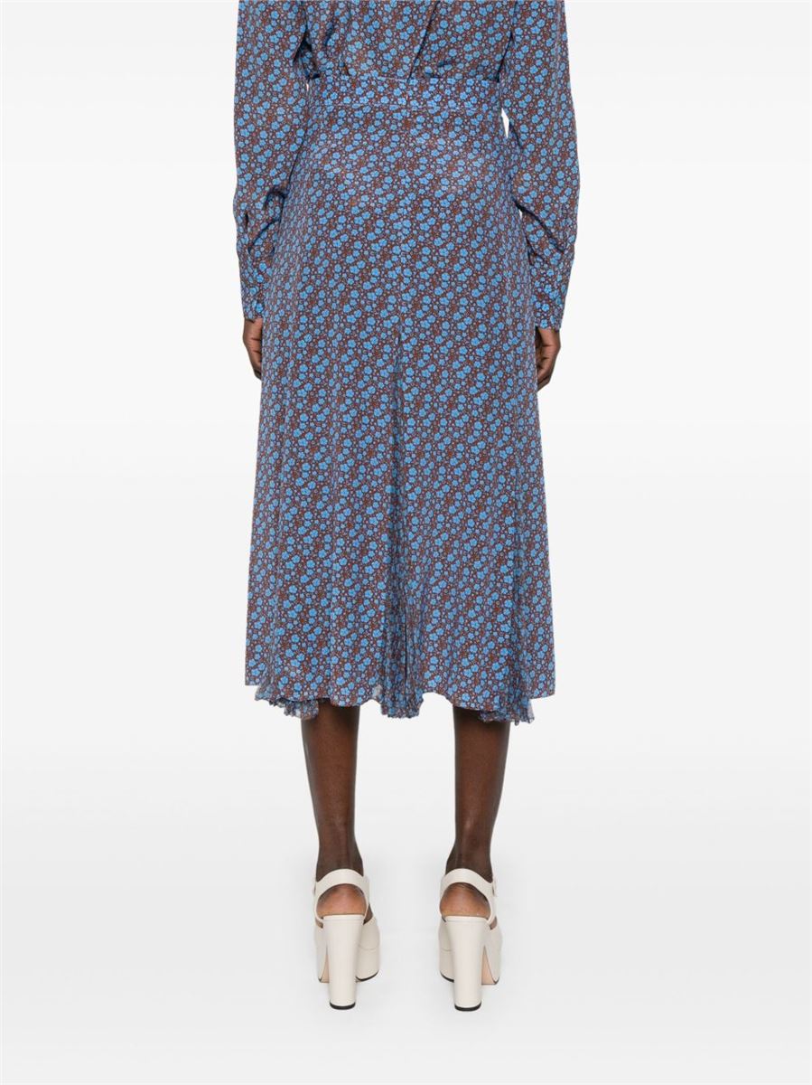 FLORAL-PRINT SKIRT -  ERMANNO SCERVINO - Verso