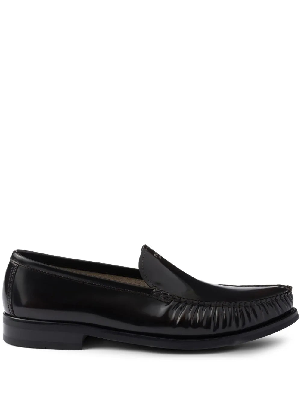 Prada leather loafers