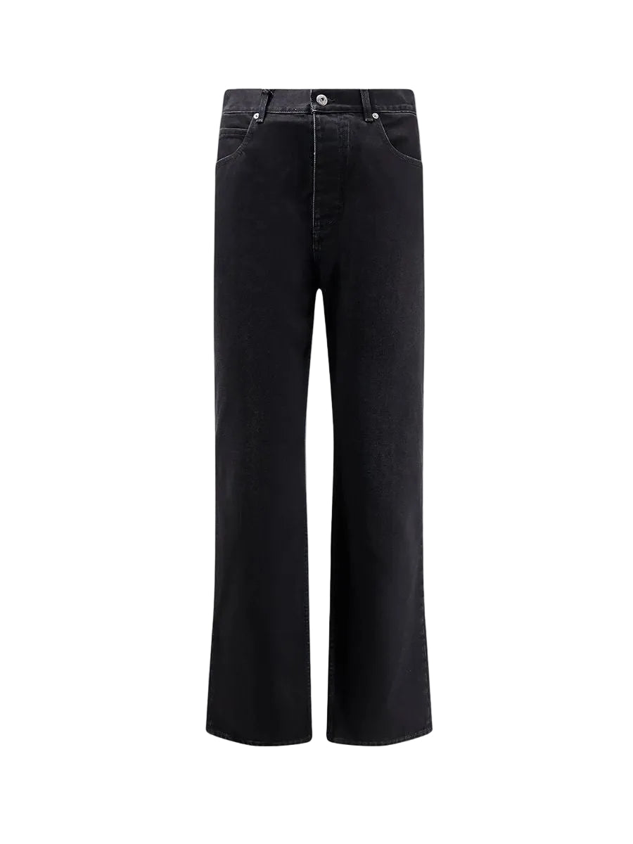 Faded black straight leg jeans-BOTTEGA VENETA-307687-46-Verso