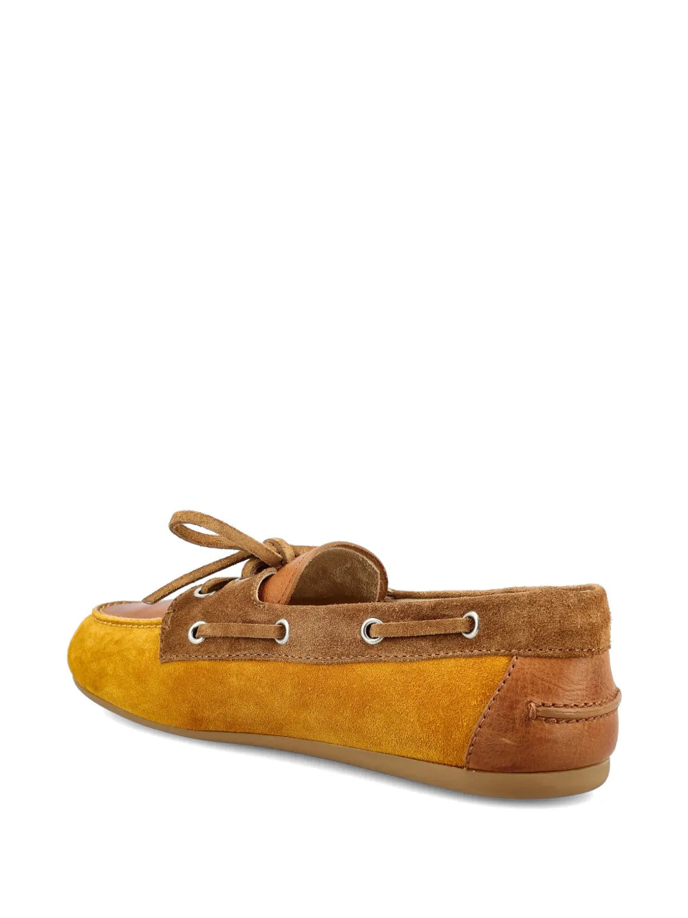 Faded bow leather loafers-MIU MIU-Verso