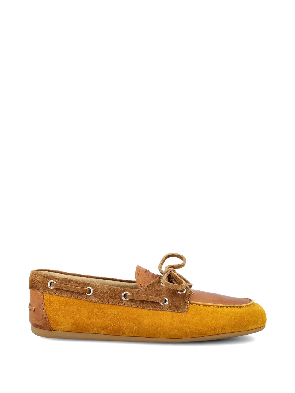 Faded bow leather loafers-MIU MIU-306758-36-Verso