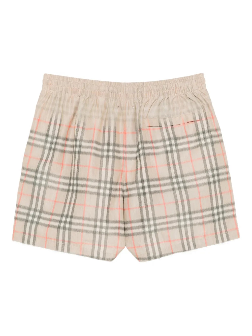 Faded checked swim shorts-BURBERRY-Verso