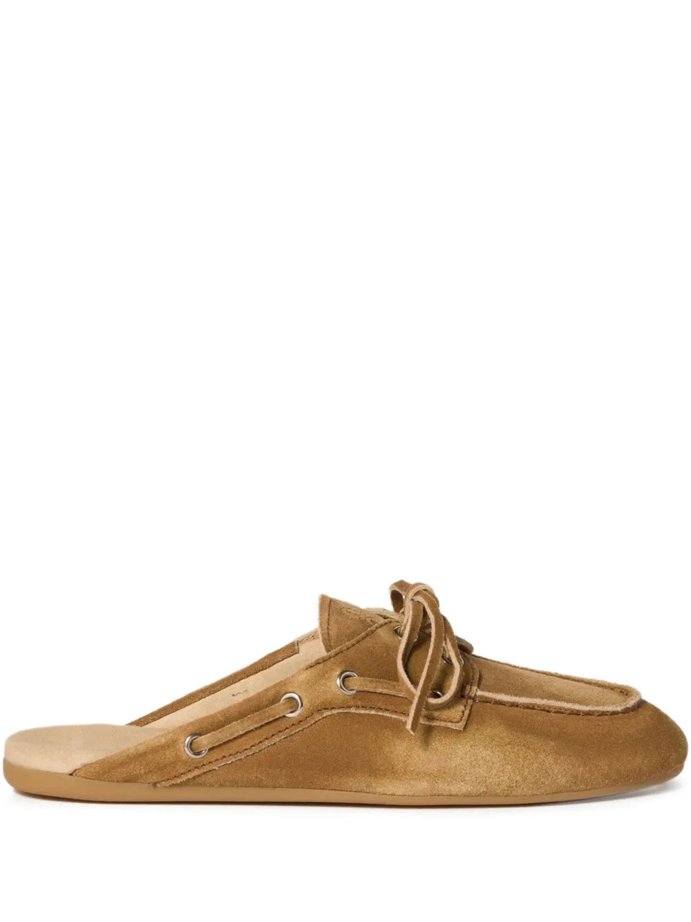 Faded suede mules-MIU MIU-Verso