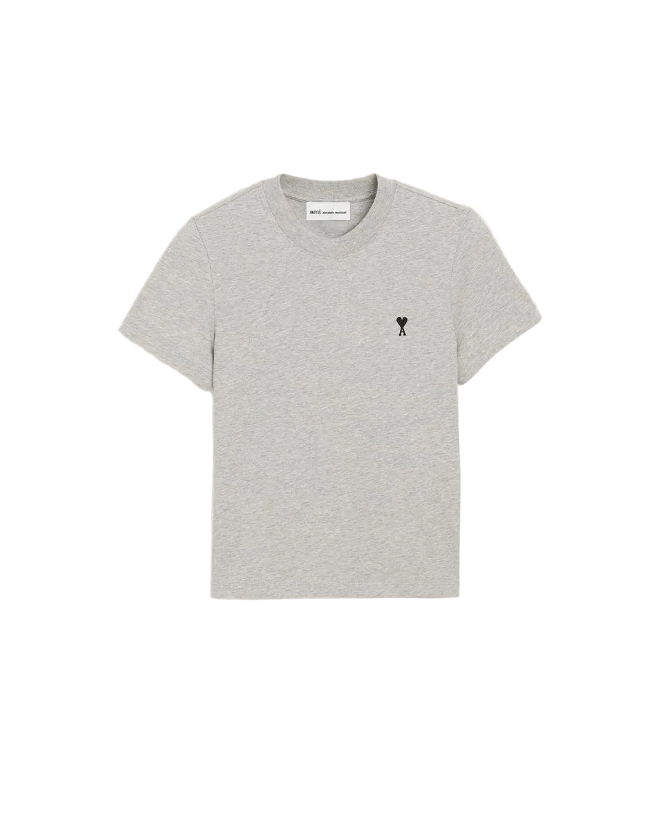 Cotton t-shirt with ami de coeur-AMI-309723-XS-Verso