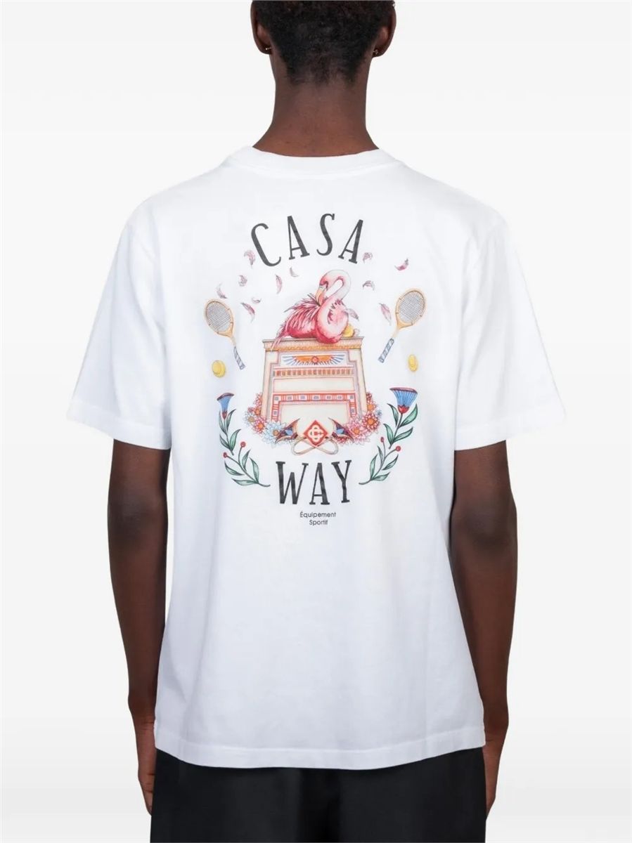 Casa way graphic-print t-shirt-CASABLANCA-Verso
