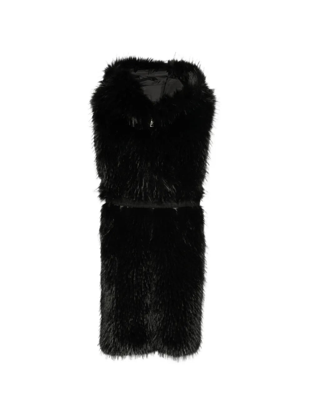 Faux-fur hooded gilet-MONCLER-Verso