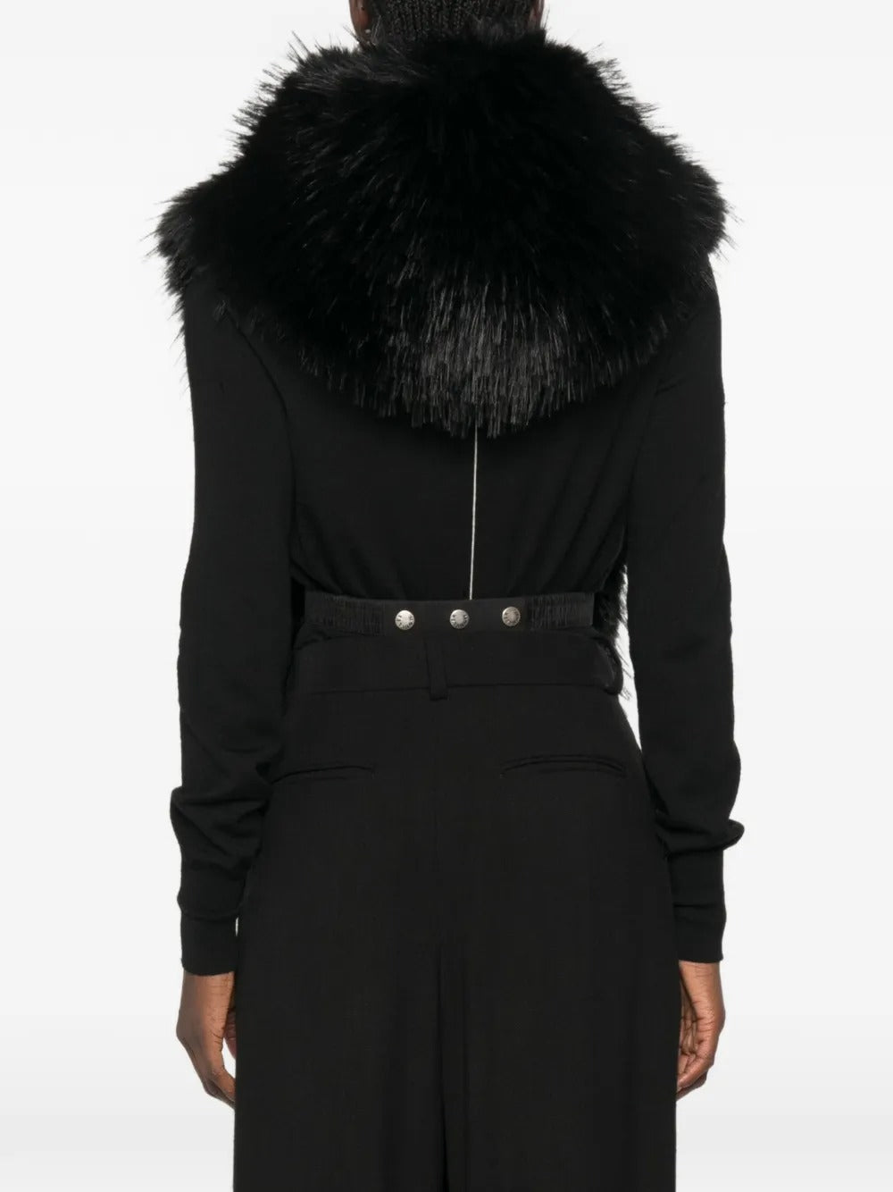 Faux-fur hooded gilet-MONCLER-Verso