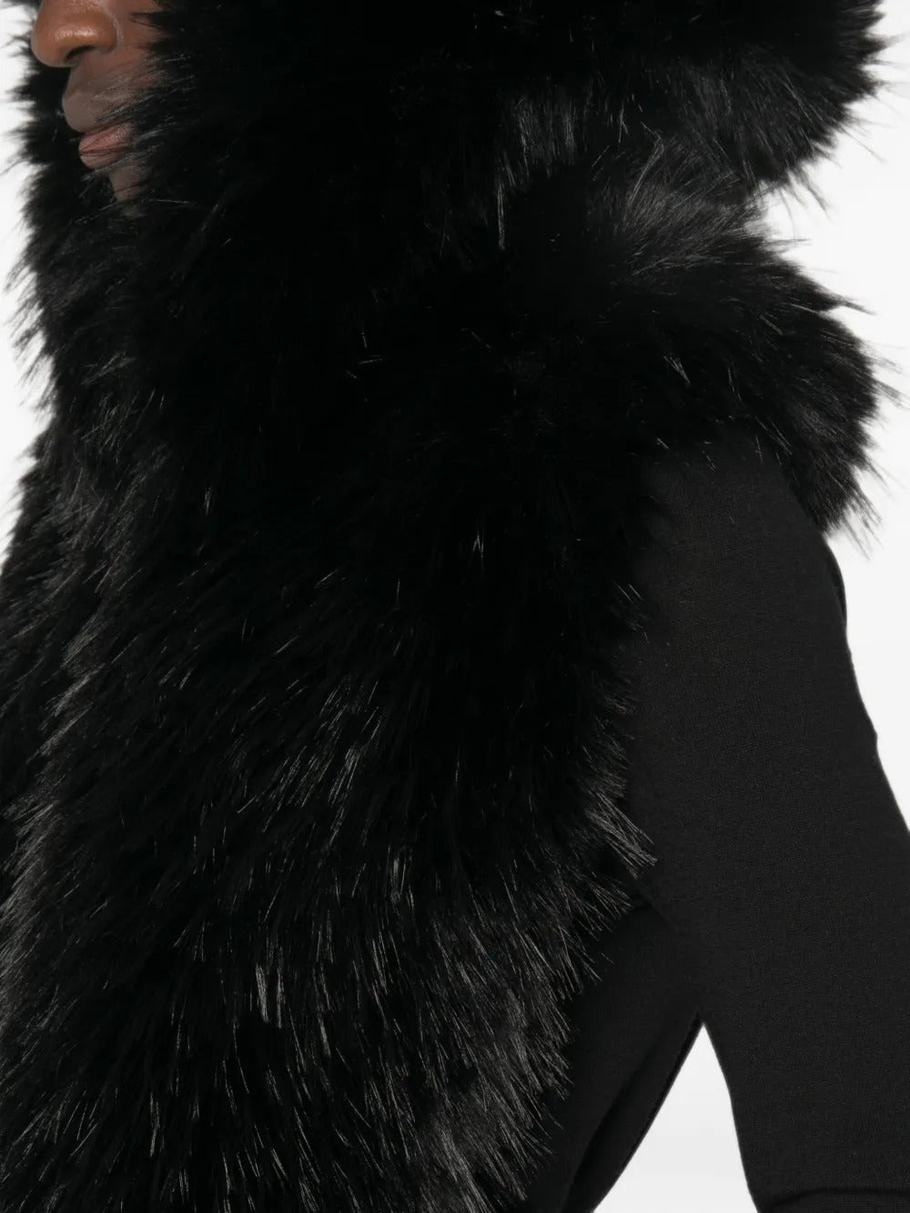 Faux-fur hooded gilet-MONCLER-Verso