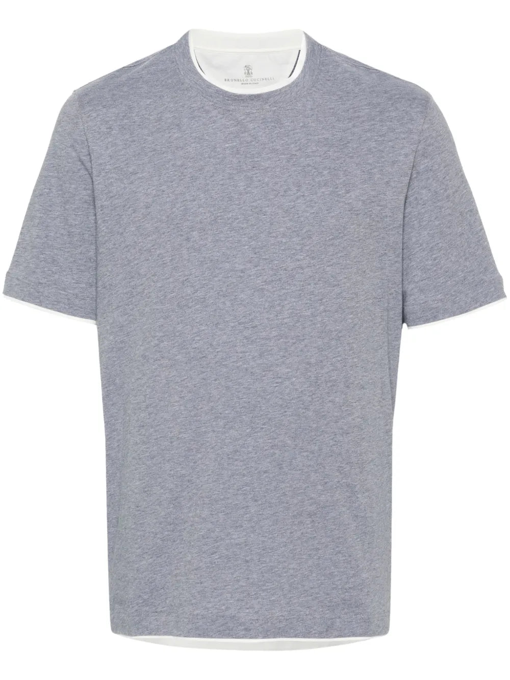 Faux-layered cotton t-shirt-BRUNELLO CUCINELLI-Verso