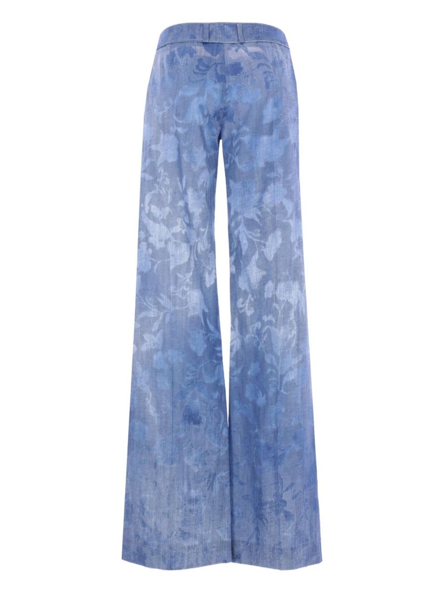 FLORA-MOTIF DEVORÈ PALAZZO PANTS -  ERMANNO SCERVINO - Verso