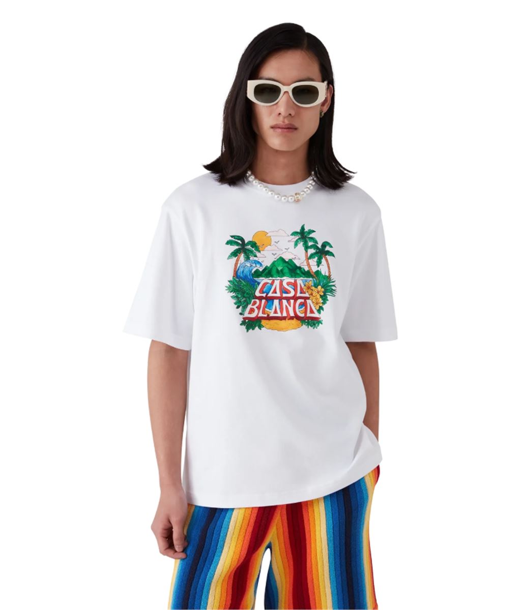 CASA BEACH WAVE T-SHIRT - CASABLANCA - Verso