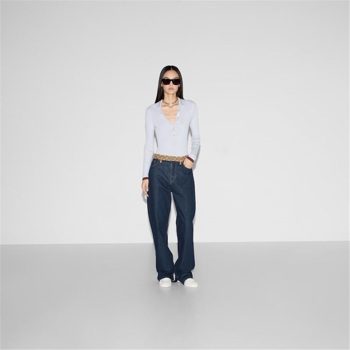BOYFRIEND FIT DENIM PANT - GUCCI - Verso