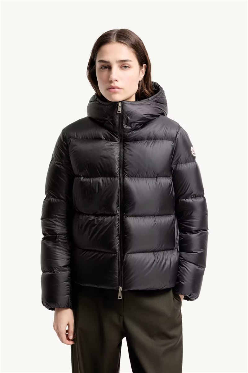 Feligule hooded short down jacket-MONCLER-Verso