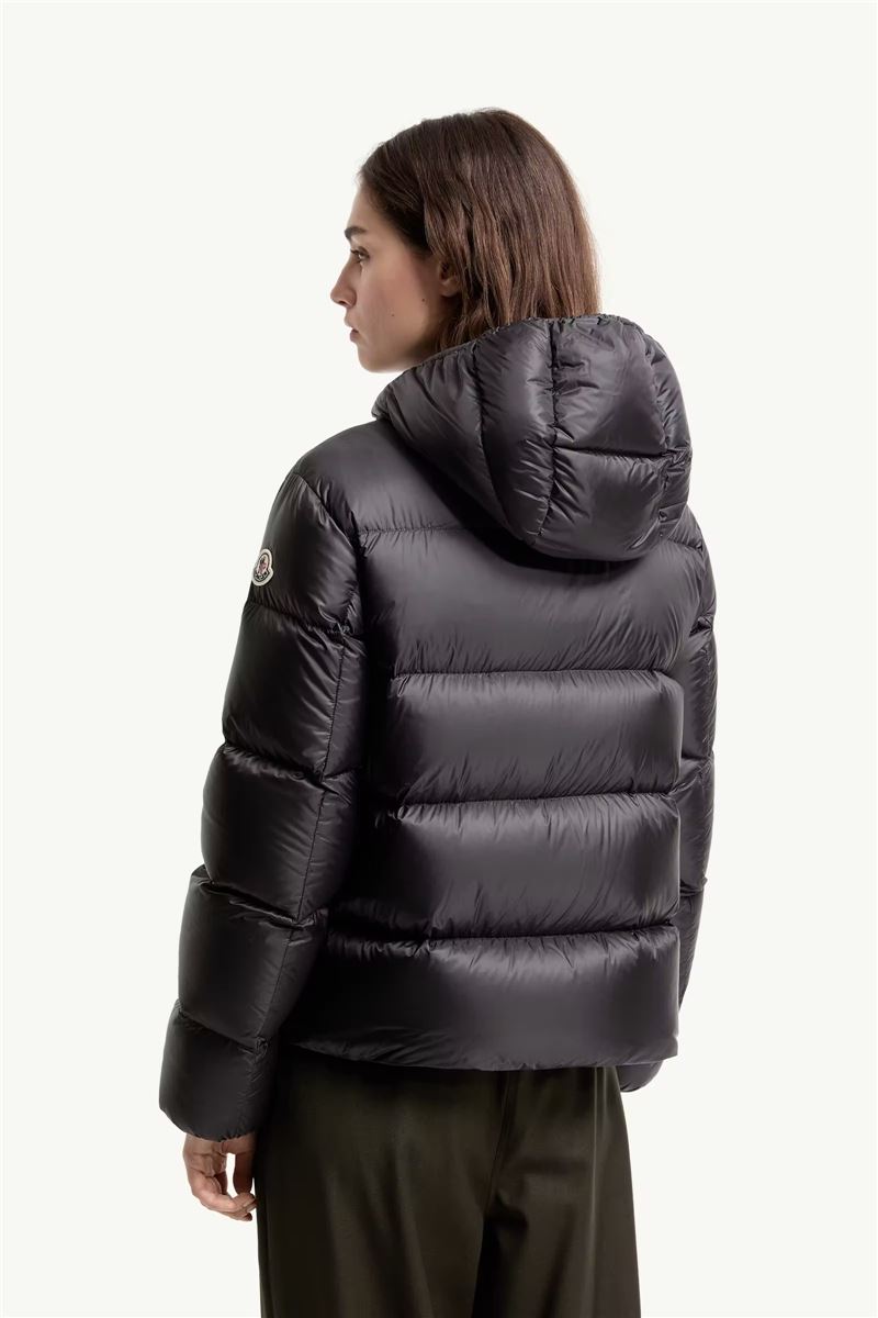Feligule hooded short down jacket-MONCLER-Verso