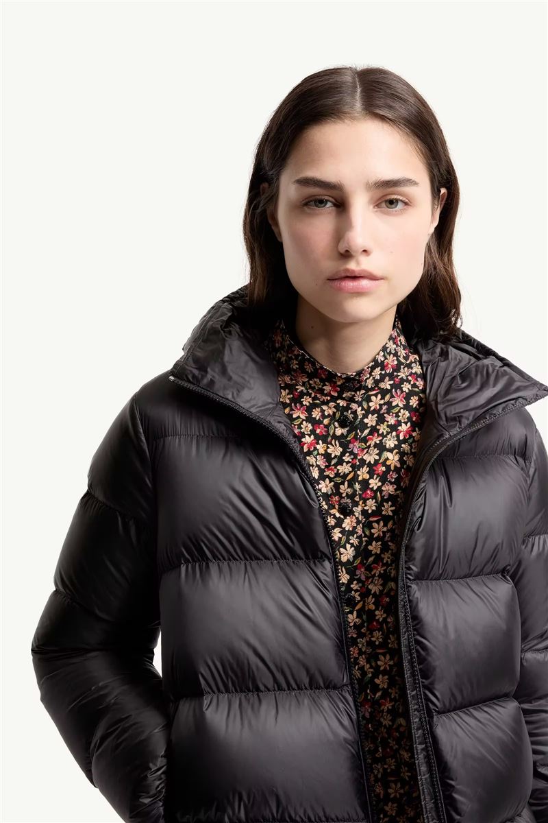 Feligule hooded short down jacket-MONCLER-Verso