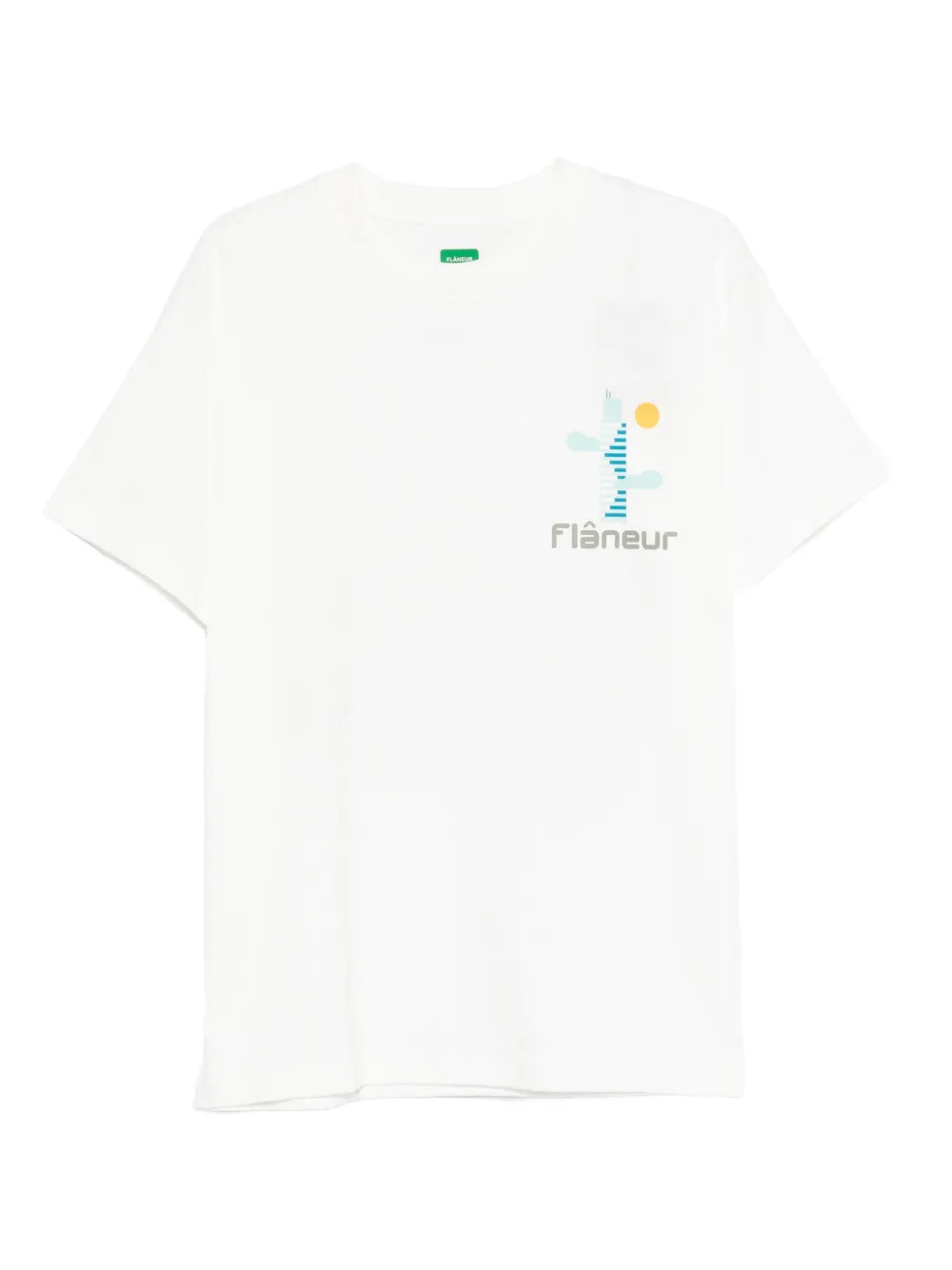 Festival map graphic-print t-shirt-FLÂNEUR-Verso