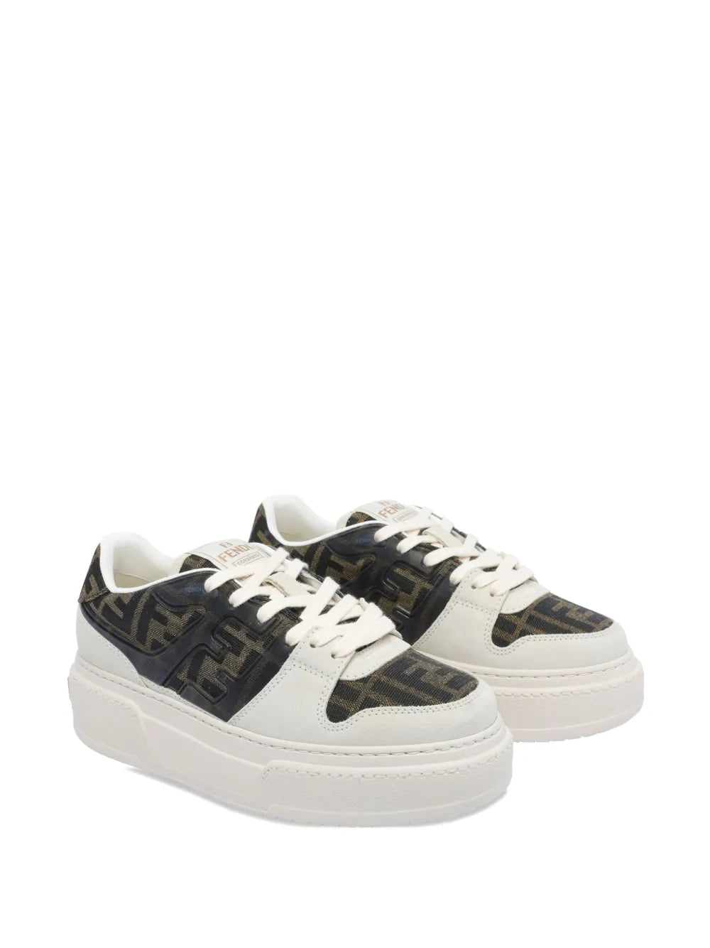 Ff logo platform sneakers-FENDI-Verso