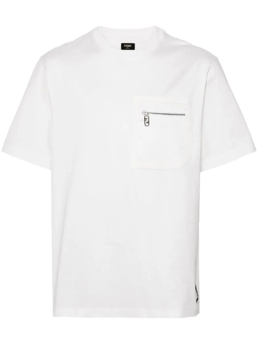 FF-MOTIF PATCH-POCKET T-SHIRT FENDI