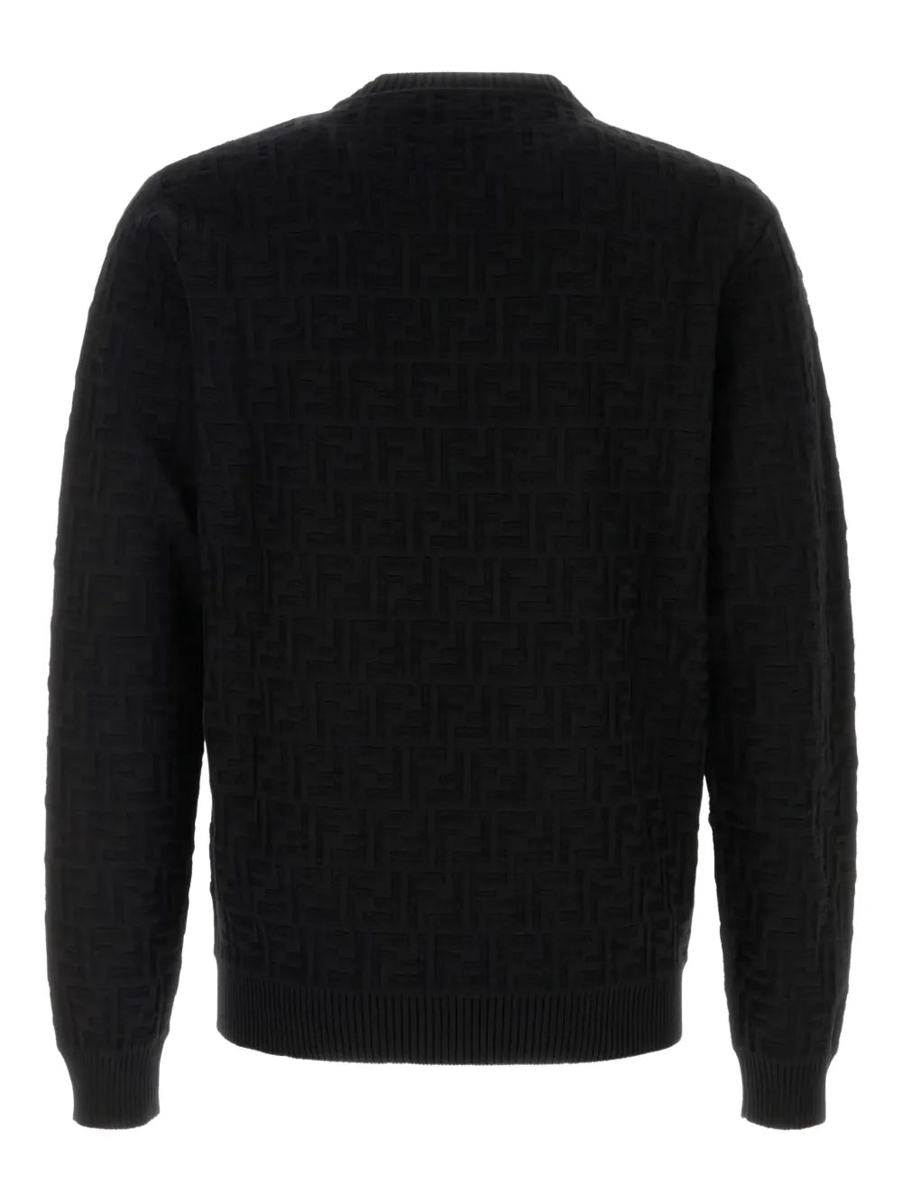 Ff-pattern cotton sweater-FENDI-Verso